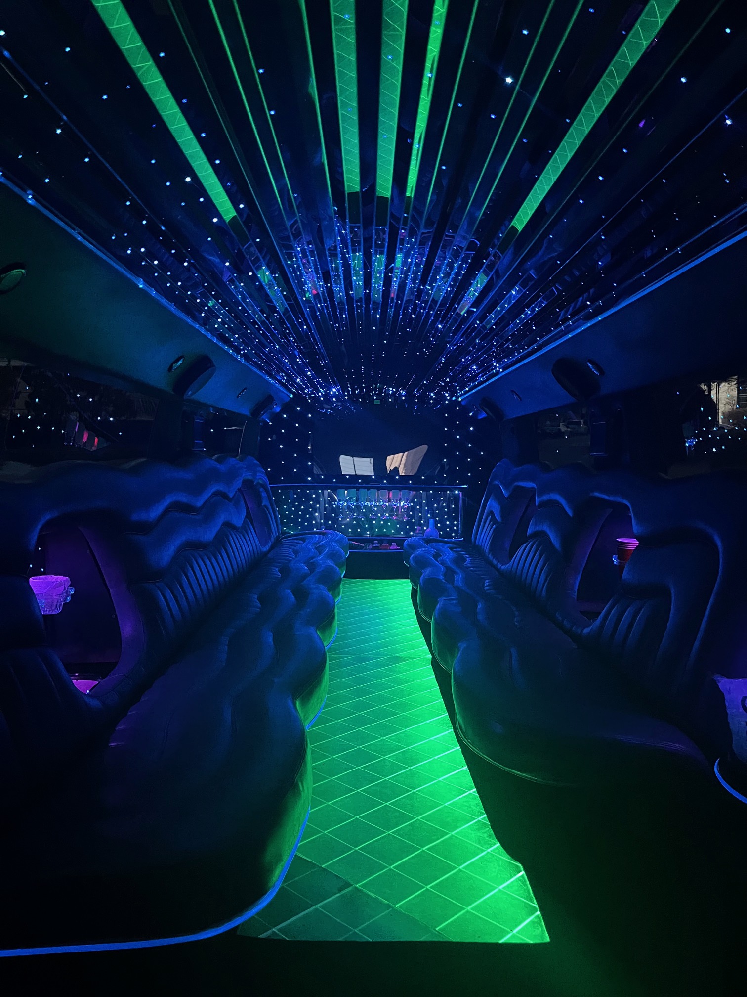 Hummer H2 Limo Interior